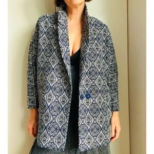 FRNCH Anthropologie Tapestry Jacket/Blazer Size Large NWT Casual Business